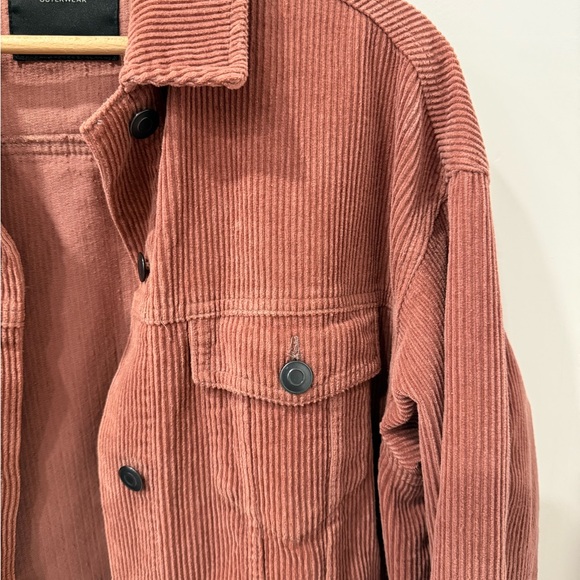 Zara Women's Corduroy Blazer - Warm Terracotta - Picture 3 of 5